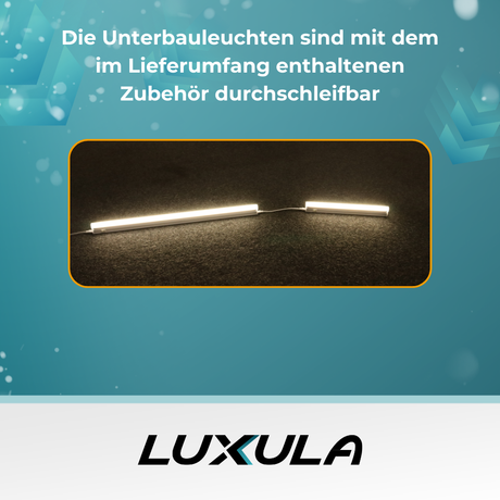 LED-Unterbauleuchte in Weiß, mit Schalter, 87 cm, 12 W, 1080 lm, 4500 K (neutralweiß), erweiterbar, Küchen- und Schrankbeleuchtung.