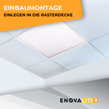 LED CCT Panel mit Fernbedienung, dimmbar, 62x62 cm, 36 W, 3600 lm