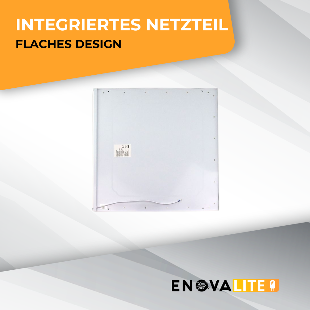 LED Panel SLIM, Aufbaupanel mit integriertem Netzteil, UGR<19, 60x60 cm, Aufputzleuchte, 30 W, 3300 lm, 4000 K | Lichttechnik24.de.