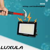 LED CCT Fluter, 200 W, 3000-6500 K (warm-, neutral-, kaltweiß), 20000 lm, schwarz, IP65