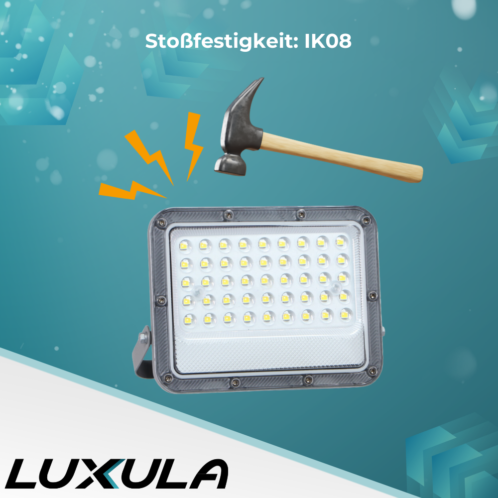 LED-Fluter, 30 W, 4000 K (neutralweiß), 3900 lm, grau, IP65