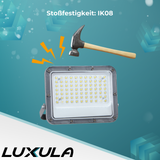 LED-Fluter, 50 W, 4000 K (neutralweiß), 6500 lm, grau, IP65