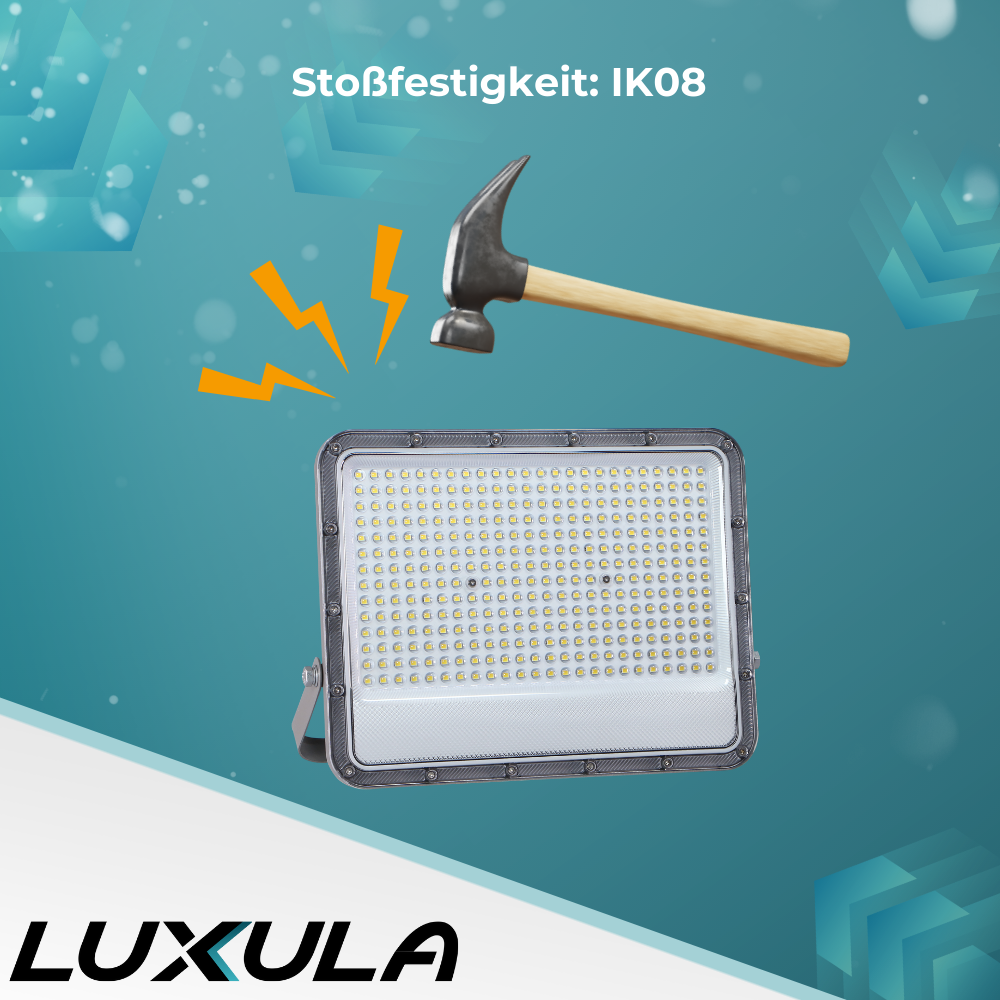 LED-Fluter, 200 W, 4000 K (neutralweiß), 26000 lm, grau, IP65