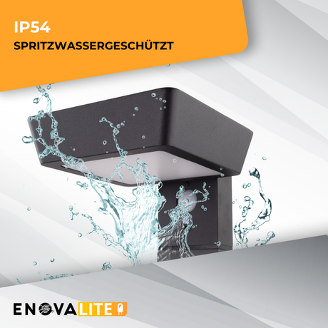 6er-Pack Solar Wegeleuchte mit PIR Sensor, eckig, 3000 K (warmweiß), 12 Stunden Leuchtzeit, 3 Lichtmodi, IP54-Wasserdicht, aus hochwertigem Aluminium.