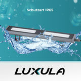 LED-Hallenleuchte, linear, 50 W, 6200 lm, 5000 K (neutralweiß), IP65, grau