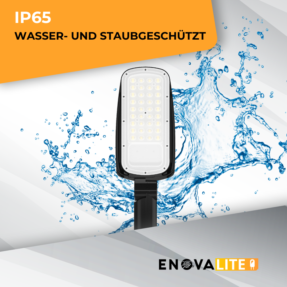 LED-Straßenleuchte, 50 W, 7000 lm, 5000 K (neutralweiß), IP65,