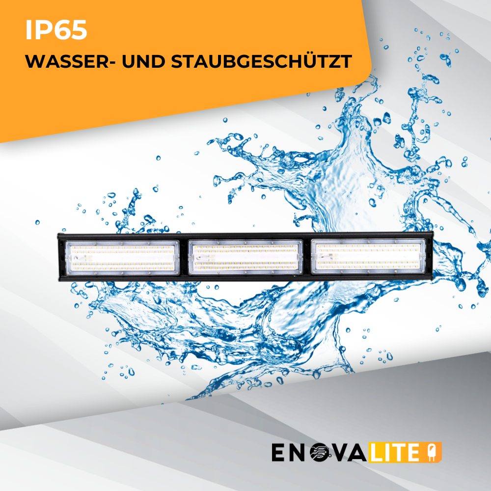 LED-Hallenleuchte, linear, 150 W, 18000 lm, 5000 K (neutralweiß), IP65,ENEC-Zertifizierung