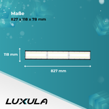 2er Pack LED-Hallenleuchte, linear, 150 W, 18000 lm, 5000 K (neutralweiß), IP65, EPISTAR LED, schwarz
