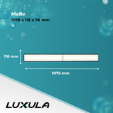 2er Pack LED-Hallenleuchte, linear, 200 W, 24000 lm, 5000 K (neutralweiß), IP65, EPISTAR LED, schwarz