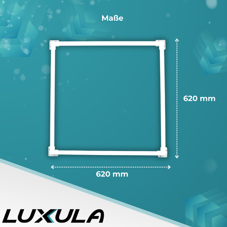 LED Leuchtrahmen, 62x62 cm, 40 W, 4000 lm, 4000 K, steckbar.