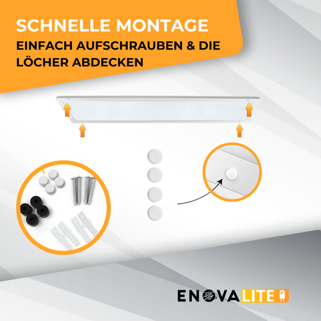 LED Panel SLIM, Aufbaupanel, UGR<19, 120x30 cm, 30 W, 3300 lm, 4000 K.