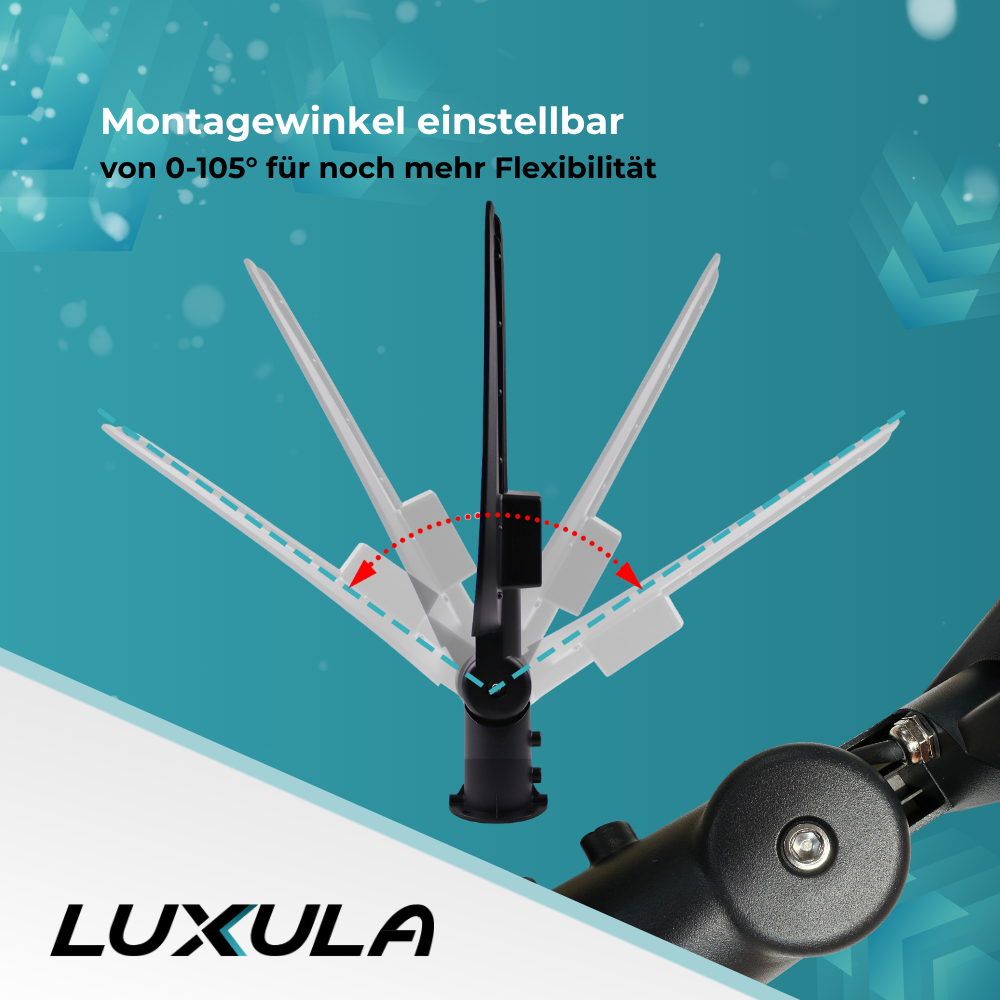 5er Pack LED-Straßenleuchte, Wegeleuchte, 50 W, 5800 lm, 5000 K (neutralweiß), IP65, Ø48-60 mm