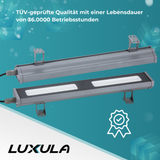 LED-Hallenleuchte, linear, 50 W, 6200 lm, 5000 K (neutralweiß), IP65, grau | Lichttechnik24.de.