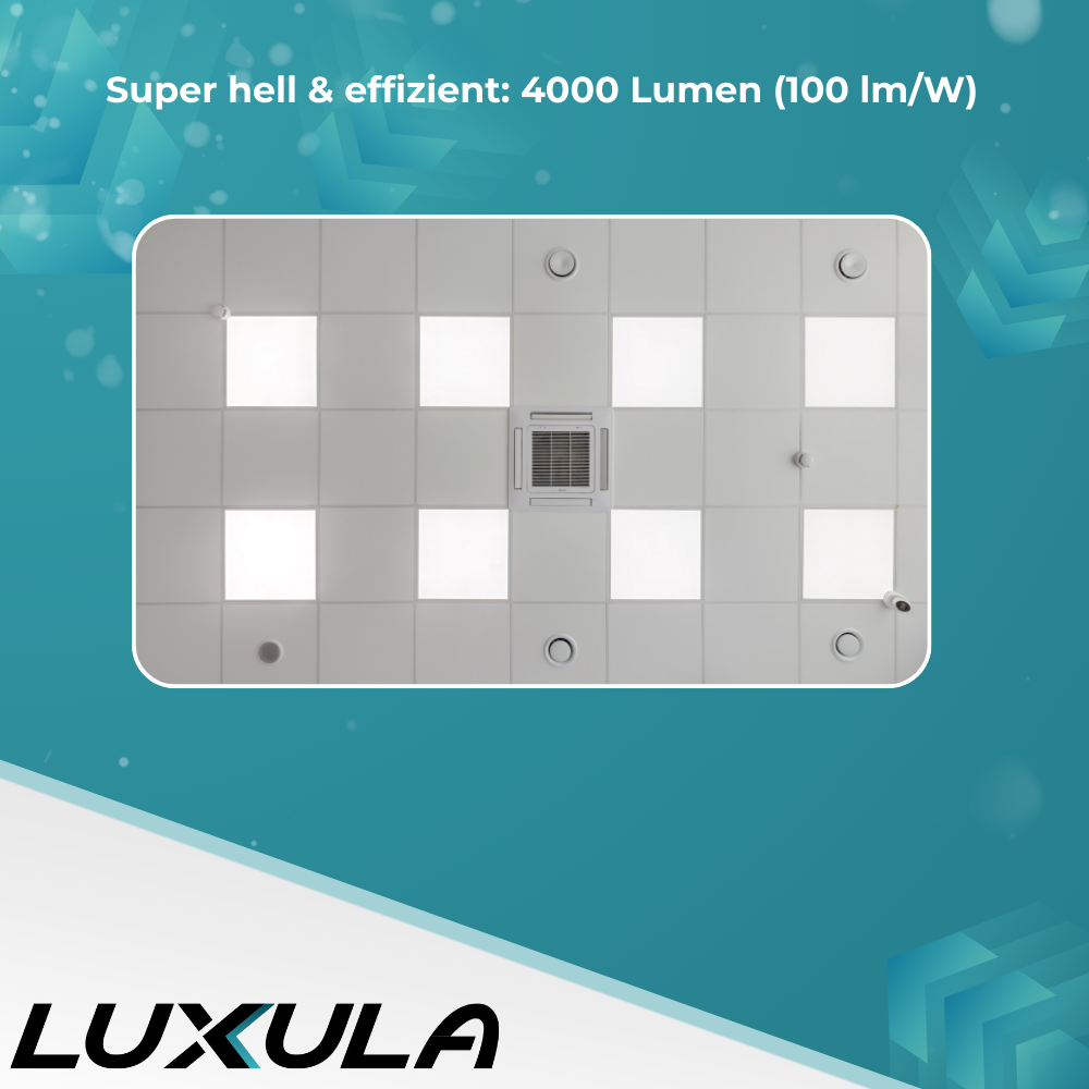 LED BackLit Panel, 62x62 cm, CRI98, 40W, 4000lm, 4000K