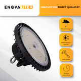 LED-HighBay, UFO, einstellbare Leistung und Lichtfarbe, 60/80/100W, 3000/4000/6500K, 9600-16000 lm, 160lm/W, IP65, LIFUD Netzteil