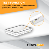 LED-Fluchtwegleuchte, Notausgang mit Notstromeinheit, TEST-Funktion, Wandmontage, Ein- und Aufbau, IP65