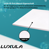 6er Pack LED BackLit Panel UGR<19, 62x62, 40W, 4400 lm, 6000K, 90°