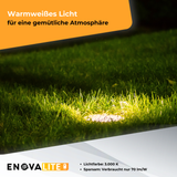 6er Set LED Bodeneinbaustrahler, 7 W, 490 lm, 3000 K (warmweiß), Chromoptik, Edelstahl und Aluminiumdruckguss, EPISTAR