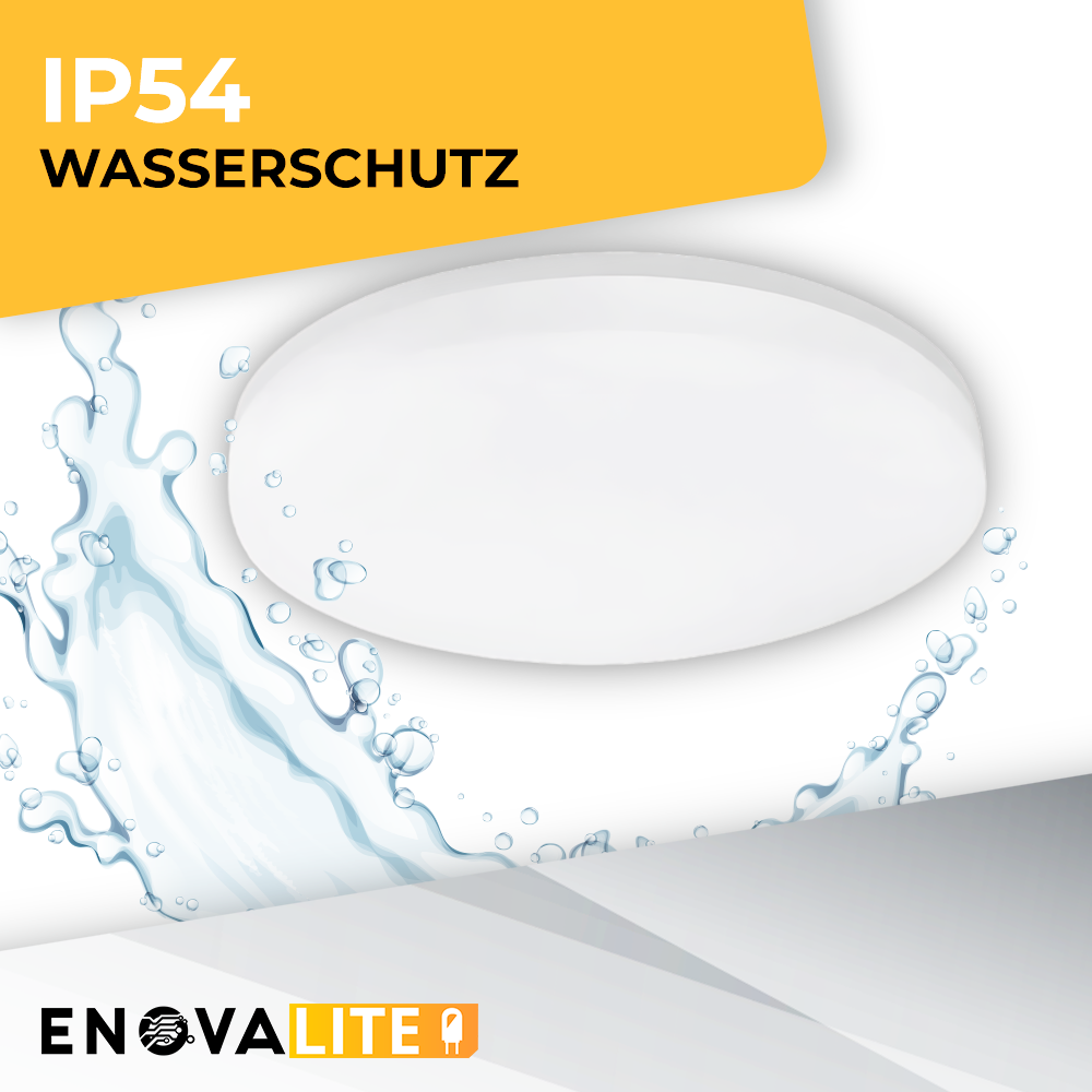 LED Aufbauleuchte, 18W, 1880 lm, 4000K, ø220x50mm, IP54