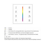 4 Zonen Touch Fernbedienung für RBG/RGBW LED-Streifen, Wandmontage  Lichttechnik24.de.