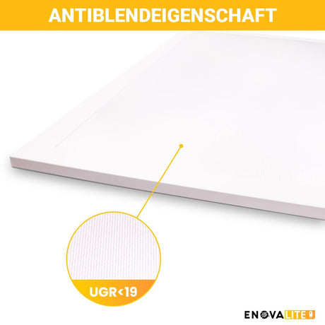 4er Pack LED Panel, 62x62 cm, 36 W, 3600 lm, 6000 K, UGR<19, Philips Driver | Lichttechnik24.de.