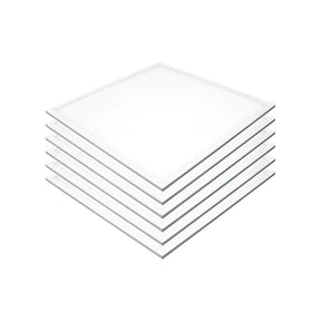 6er-Pack LED-Panel 60x60 cm, CRI95, 45 W, 2700 K, 3600 lm, flimmerfrei.