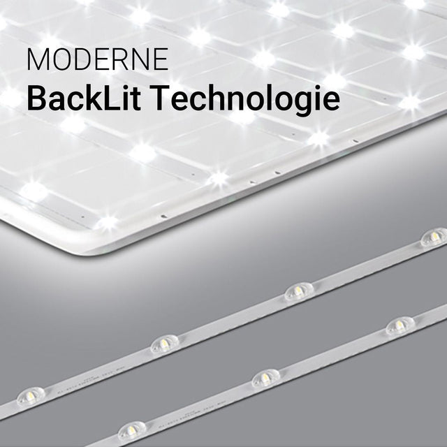 6er Pack LED-Panels, 62x62 cm,4000 K, 36 W, 3600 lm | Lichttechnik24.de