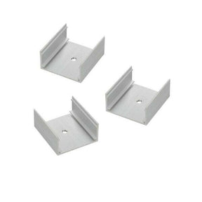 Aluminium Clips für Neon Flex Leuchtstreifen, weiß.