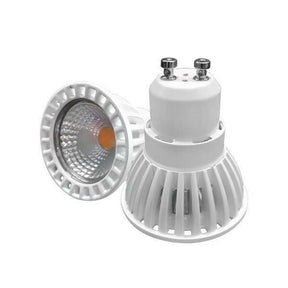 COB LED GU10 Leuchtmittel, 6W, 230V, 50°, 480 lm, 4500 K, dimmbar.