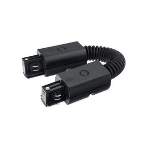 Flexibler Verbinder für 3-Phasenschiene, Tracklight-System, schwarz.