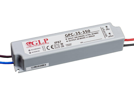 GPC-35: LED-Netzteil, 35 W Serie, IP67, konstant Strom, 30-80 V DC / 350 mA  Lichttechnik24.de.