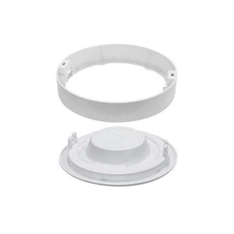 LED CCT Aufbauleuchte, 18W, 1880lm, ø226x35mm, 3000-4000-6000K einstellbar, mit Diffusor, rund.