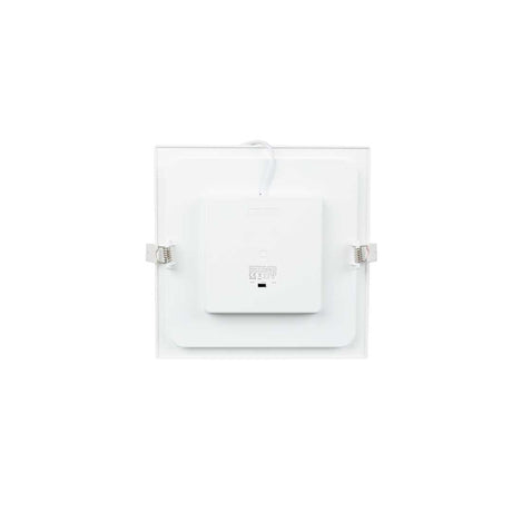 LED CCT Downlight, 12W, 1190 lm, 165x32mm, 3000-4000-6000K einstellbar, mit Diffusor, eckig.