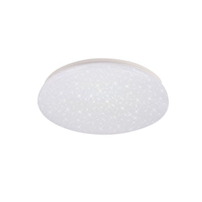 LED Deckenleuchte, Aufbauleuchte mit Sternen-Glitzer-Effekt, 12 W, 3000 K, 840 lm, rund, Ø230 mm.
