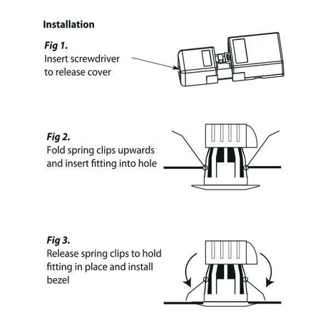 LED-Downlight CCT, 8 W, 600 lm, IP65, Feuerbeständig.
