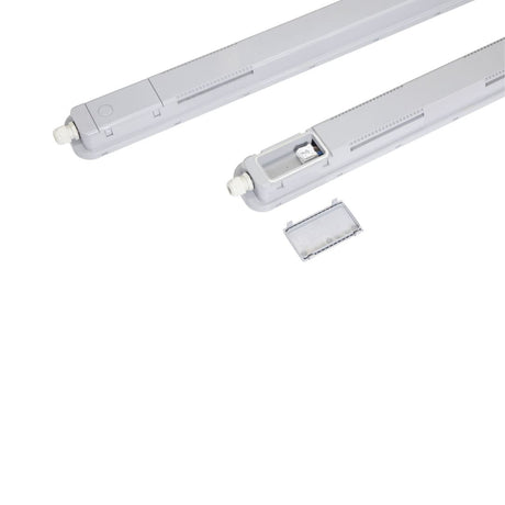 LED Feuchtraumleuchte PRO, Notlicht mit Akku 3h, 120cm, 36W, 3960 lm, 4000 K (neutralweiß), IP66, Steckklemme, durchschleifbar.