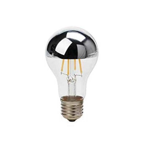 LED-Filament Leuchtmittel, E27, halb-silber, Ø 60 mm, 7 W, 800 lm, warmweiß  Lichttechnik24.de.
