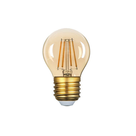 LED Filament Leuchtmittel, Golden Glass, 4 W, 320 lm, warmweiß (2700K) , dimmbar  Lichttechnik24.de.
