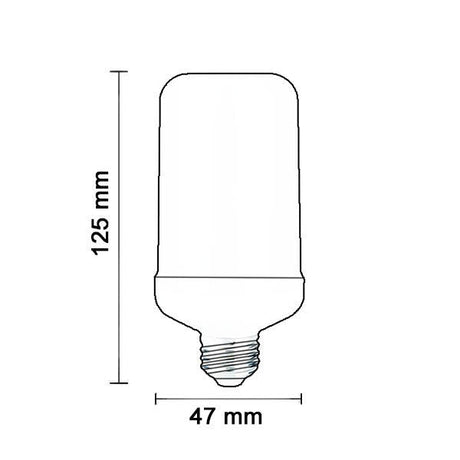 LED Flammen-Leuchtmittel, E27, 5 W, 150 lm, 1300 K | Lichttechnik24.de.