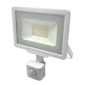 LED-Fluter, 30 W, 2700 K, IP65, Bewegungsmelder.