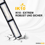 LED-HighBay, linear, 100 W, 12000 lm, 5000 K (neutralweiß), IP65, TÜV-geprüft, ENEC-Zertifizierung  Lichttechnik24.de.
