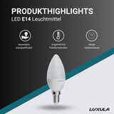 LED Leuchtmittel E14, 5W, 436lm, 2700K  Lichttechnik24.de.