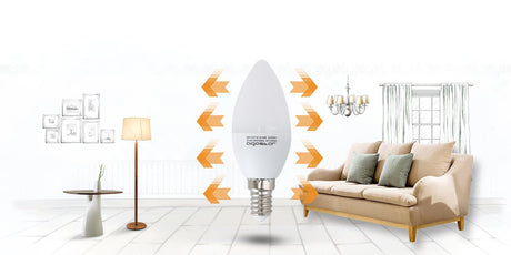 LED Leuchtmittel, E14, 6 W, 510 lm, 3000 K, 2 Stk..