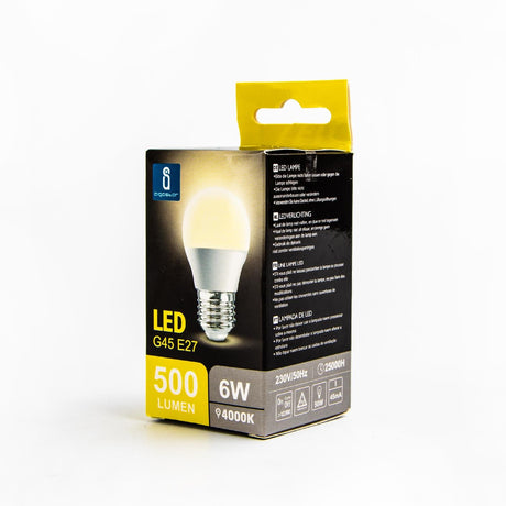LED Leuchtmittel, E27, 6 W, 510 lm, 4000 K  Lichttechnik24.de.