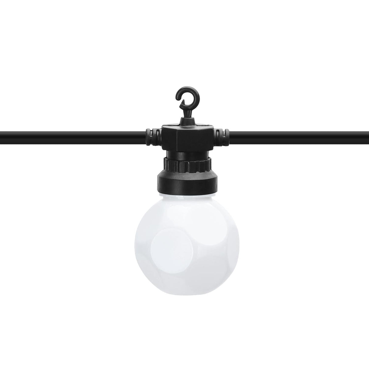 LED-Lichterkette, 10er, weiße Bulbs, warmweiß, 8 m – | Wandstrahler