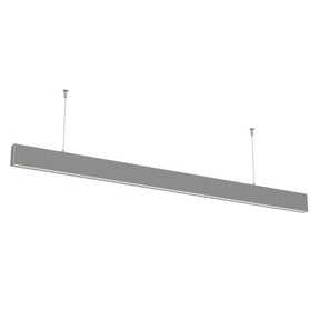 LED-Linear Büro-/Tresenleuchte up-down 50 W, 4000 K, silber.