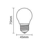 LED- Minibulb Filament Leuchtmittel, E27, G45, 2W, 200lm, 4500K - Lichttechnik24.de