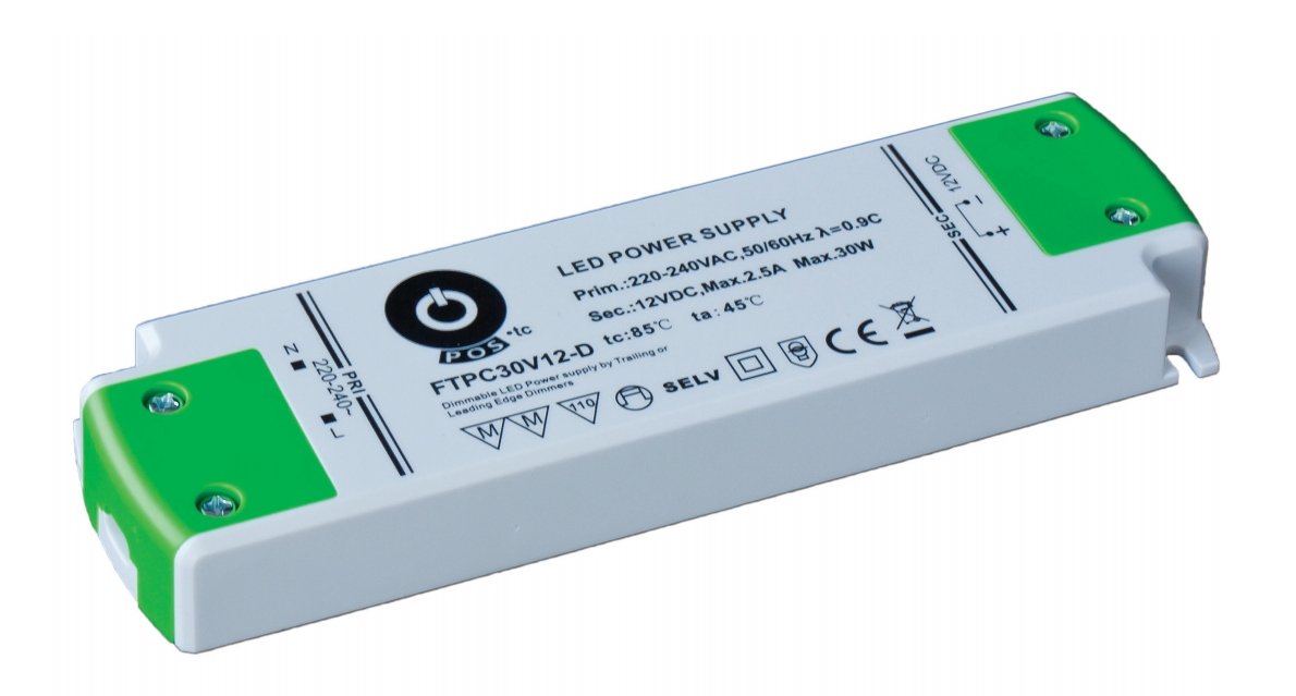 LED-Netzteil, 30 W, 24 V DC, 1,25 A, CV+CC, dimmbar FTPC30V24-DDas LED ...