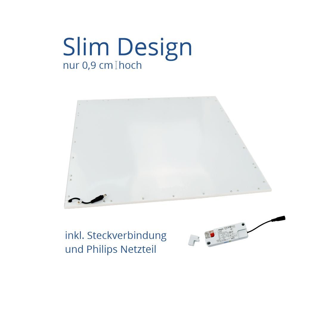 LED Panel, 60x60 cm, 36 W, 3600 lm, 4000 K, TÜV, Philips Driver  Lichttechnik24.de.