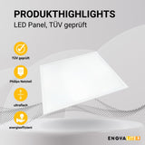 LED Panel, 62x62 cm, 36 W, 3600 lm, 3000 K, TÜV, Philips Driver  Lichttechnik24.de.